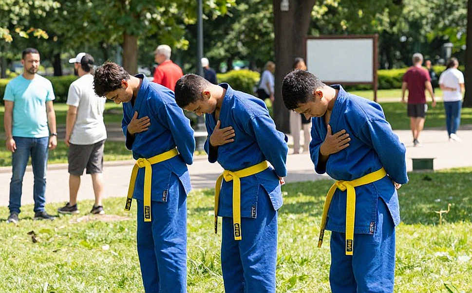 Asiad 20: Karate kata đồng đội nữ Việt Nam bảo vệ vàng bằng ba loạt phiếu tuyệt đối 5-0